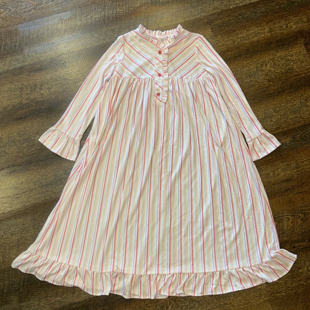 American Girl Pink and White Striped Nightgown